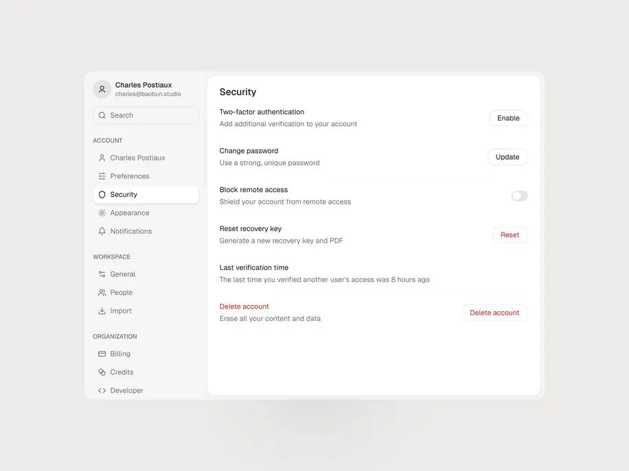 Web login interface